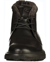 schwarze Chukka-Stiefel aus Leder von Ecco