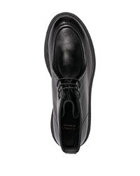 schwarze Chukka-Stiefel aus Leder von Officine Creative
