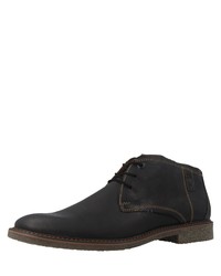 schwarze Chukka-Stiefel aus Leder von FRETZ men