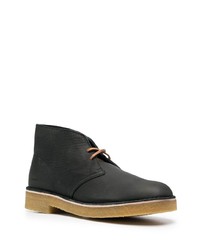 schwarze Chukka-Stiefel aus Leder von Clarks Originals