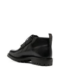 schwarze Chukka-Stiefel aus Leder von Craig Green