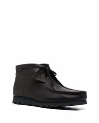 schwarze Chukka-Stiefel aus Leder von Clarks Originals