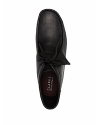 schwarze Chukka-Stiefel aus Leder von Clarks Originals