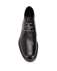 schwarze Chukka-Stiefel aus Leder von Hogan