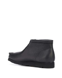 schwarze Chukka-Stiefel aus Leder von Clarks Originals