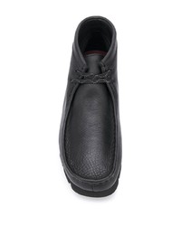 schwarze Chukka-Stiefel aus Leder von Clarks Originals