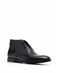 schwarze Chukka-Stiefel aus Leder von PS Paul Smith