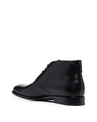 schwarze Chukka-Stiefel aus Leder von PS Paul Smith