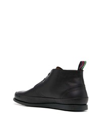 schwarze Chukka-Stiefel aus Leder von PS Paul Smith