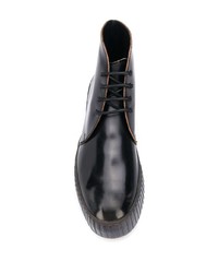 schwarze Chukka-Stiefel aus Leder von Acne Studios