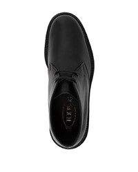 schwarze Chukka-Stiefel aus Leder von Tod's