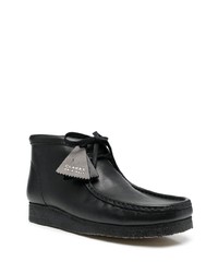 schwarze Chukka-Stiefel aus Leder von Clarks Originals