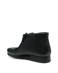 schwarze Chukka-Stiefel aus Leder von Clarks Originals