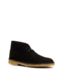 schwarze Chukka-Stiefel aus Leder von Clarks Originals