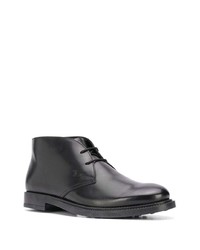 schwarze Chukka-Stiefel aus Leder von Tod's