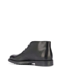 schwarze Chukka-Stiefel aus Leder von Tod's