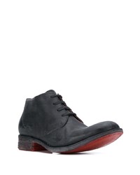 schwarze Chukka-Stiefel aus Leder von A Diciannoveventitre