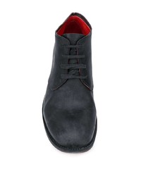 schwarze Chukka-Stiefel aus Leder von A Diciannoveventitre