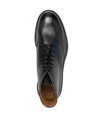 schwarze Chukka-Stiefel aus Leder von Doucal's