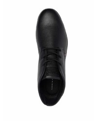 schwarze Chukka-Stiefel aus Leder von Tommy Hilfiger