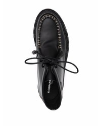 schwarze Chukka-Stiefel aus Leder von DSQUARED2