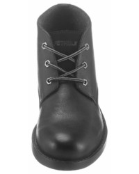 schwarze Chukka-Stiefel aus Leder von PETROLIO