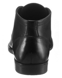 schwarze Chukka-Stiefel aus Leder von PETROLIO