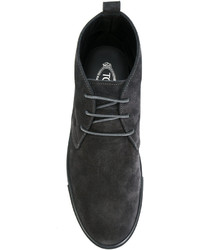 schwarze Chukka-Stiefel aus Leder von Tod's