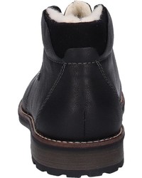 schwarze Chukka-Stiefel aus Leder von Rieker