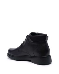 schwarze Chukka-Stiefel aus Leder von Geox