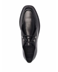 schwarze Chukka-Stiefel aus Leder von Givenchy