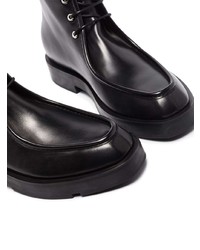 schwarze Chukka-Stiefel aus Leder von Givenchy
