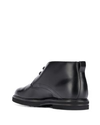 schwarze Chukka-Stiefel aus Leder von Tod's