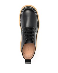 schwarze Chukka-Stiefel aus Leder von Bottega Veneta