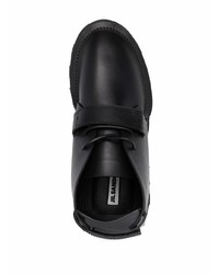 schwarze Chukka-Stiefel aus Leder von Jil Sander