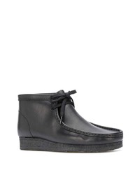 schwarze Chukka-Stiefel aus Leder von Clarks Originals