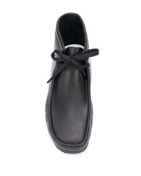 schwarze Chukka-Stiefel aus Leder von Clarks Originals