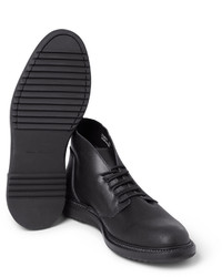 schwarze Chukka-Stiefel aus Leder von Rick Owens