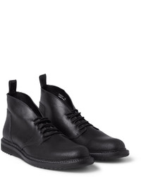 schwarze Chukka-Stiefel aus Leder von Rick Owens