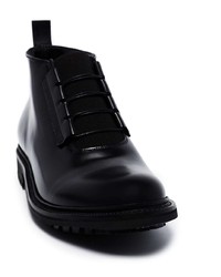 schwarze Chukka-Stiefel aus Leder von Grenson