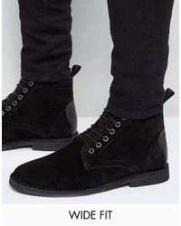schwarze Chukka-Stiefel aus Wildleder von Asos
