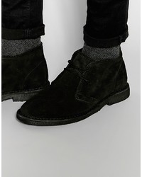 schwarze Chukka-Stiefel aus Wildleder von Asos