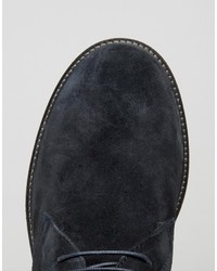 schwarze Chukka-Stiefel aus Wildleder von Base London