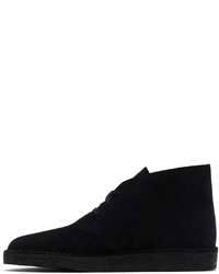 schwarze Chukka-Stiefel aus Wildleder von Clarks Originals