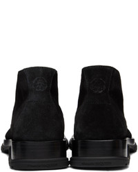 schwarze Chukka-Stiefel aus Wildleder von Alexander McQueen