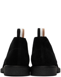 schwarze Chukka-Stiefel aus Wildleder von BOSS