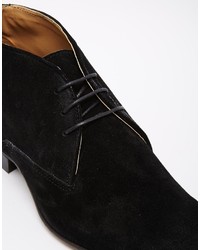 schwarze Chukka-Stiefel aus Wildleder von Asos