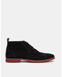 schwarze Chukka-Stiefel aus Wildleder von Asos