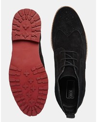 schwarze Chukka-Stiefel aus Wildleder von Asos