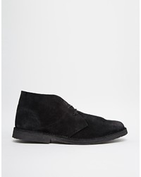 schwarze Chukka-Stiefel aus Wildleder von Asos